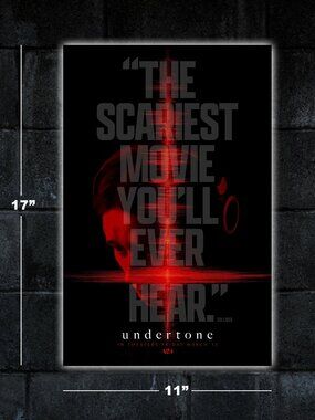 Undertone 2026 horror movie poster - 11x17 wall art print merch gift podcast